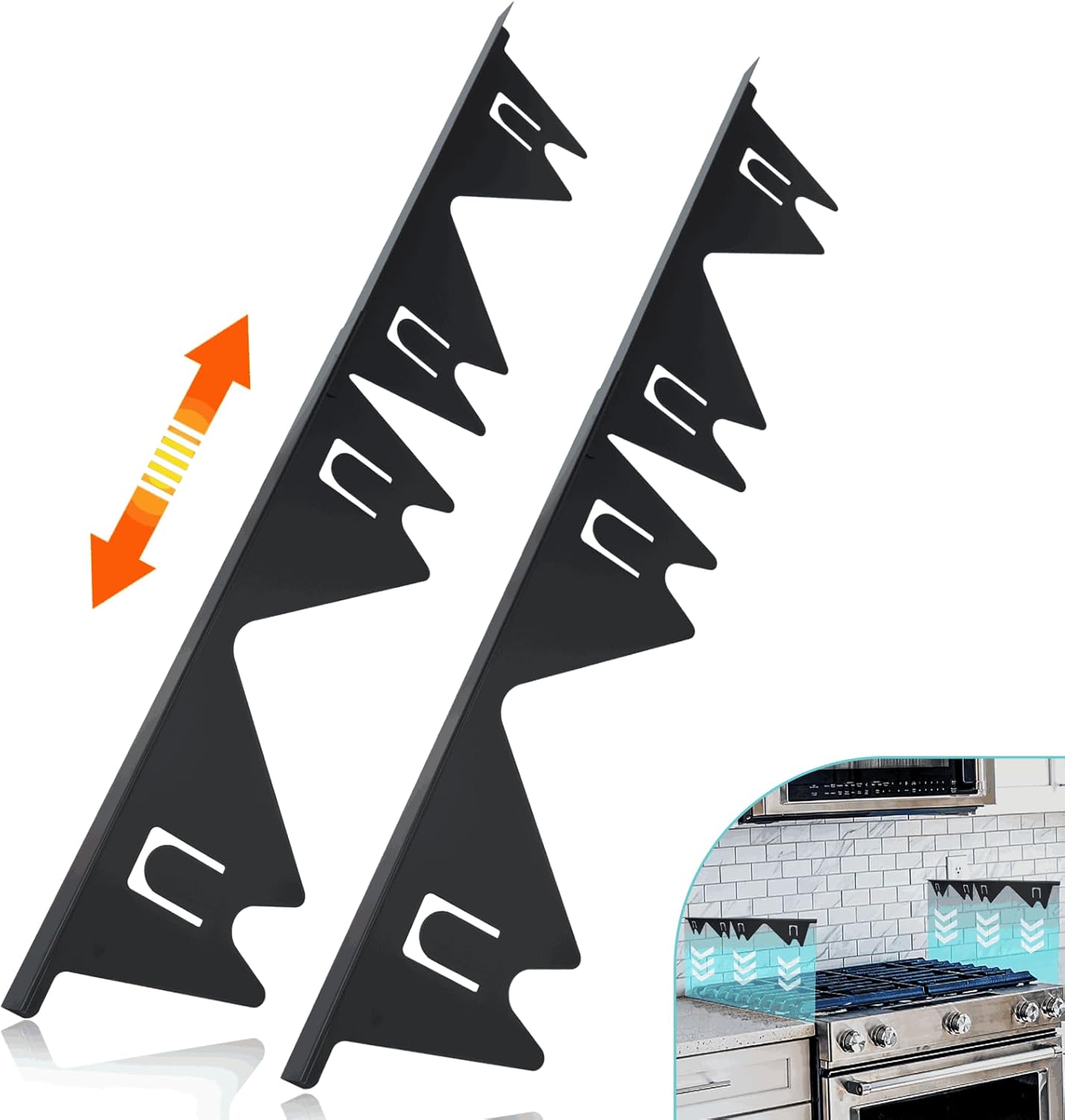 Stove Gap Covers Stainless Steel – Adjustable Stove Gap Filler, Heat Resistant & Easy to Clean